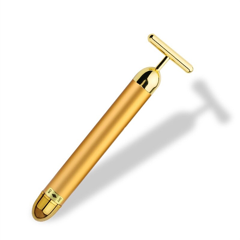 Energy 24K Gold T Beauty Bar Facial Roller Massager - Vista Echo
