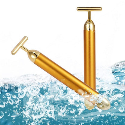 Energy 24K Gold T Beauty Bar Facial Roller Massager - Vista Echo