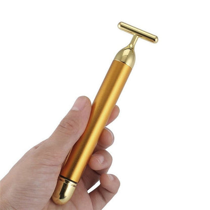 Energy 24K Gold T Beauty Bar Facial Roller Massager - Vista Echo